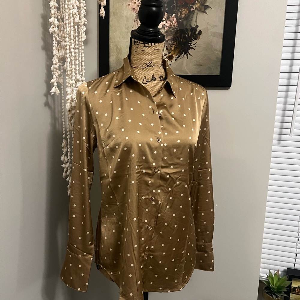 Banana Republic Satin Button Blouse - Classic Fit - Picture 2 of 5